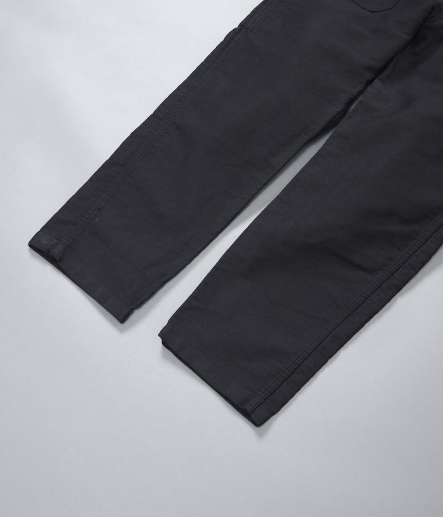 モールスキンフレンチワークオーバーオール［Overdye / BLACK