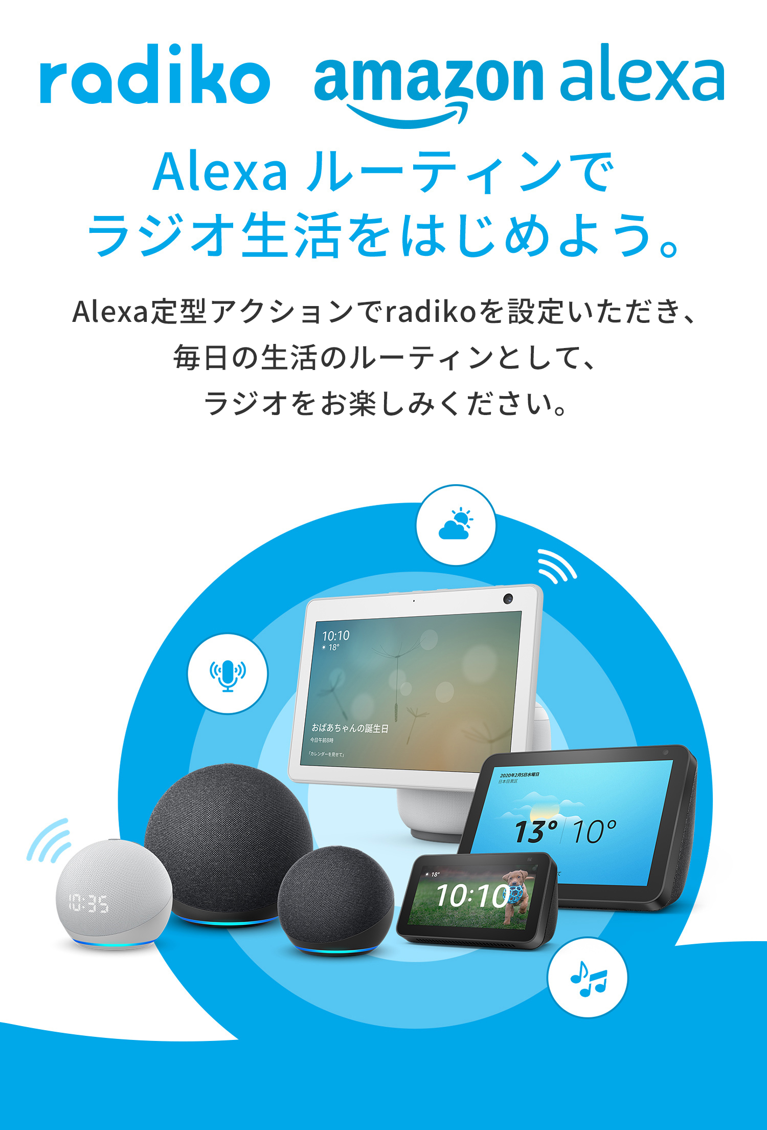 Alexaルーティンでラジオ生活をはじめよう。 | radiko