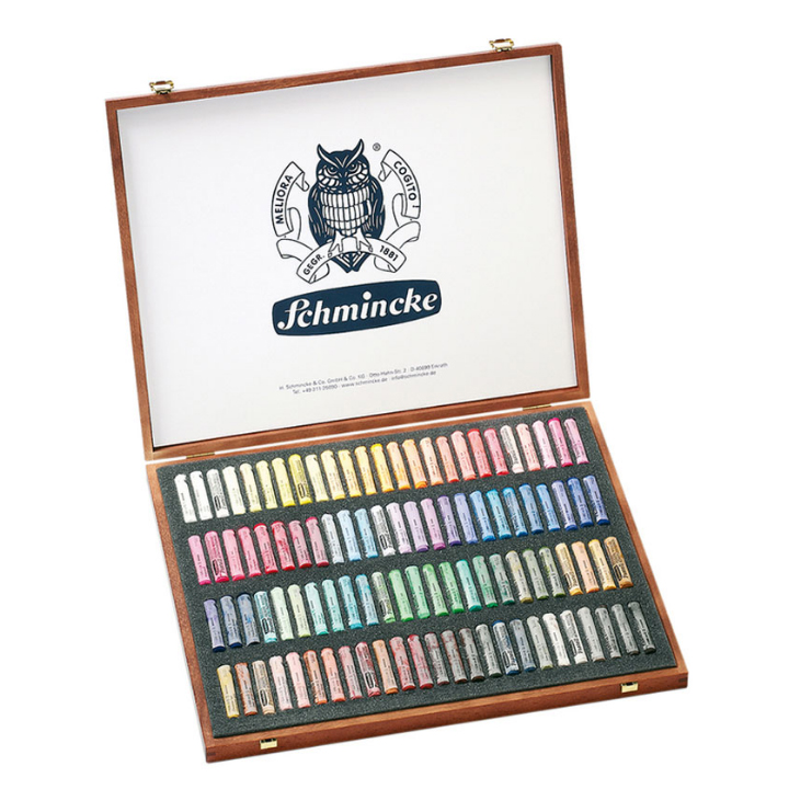 シュミンケ ソフトパステル100色木箱セット | 画材ショップ楽屋