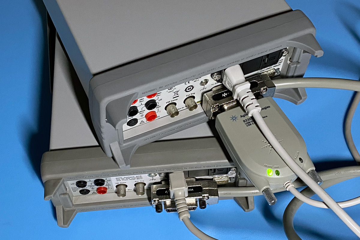 デジタルマルチメータ 34401AのConnection ExpertによるPC接続