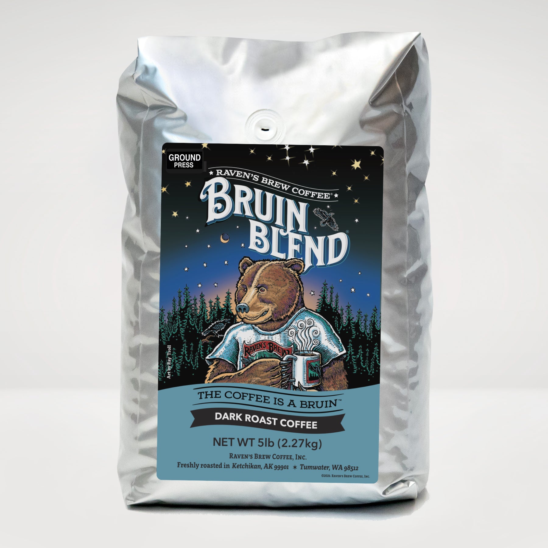 5lb Bruin Blend® Coffee – Raven's Brew Coffee, Inc.