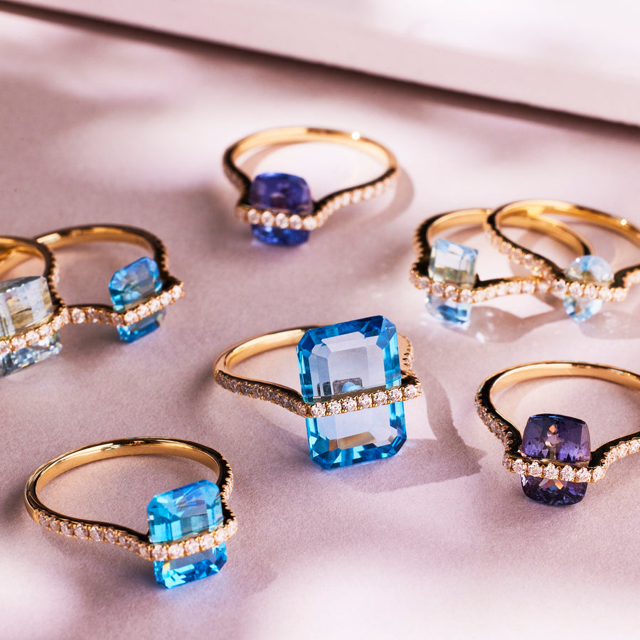 Ravicharme | 【数量限定】Nude 天然石リング ブルートパーズ – RAVICHARME