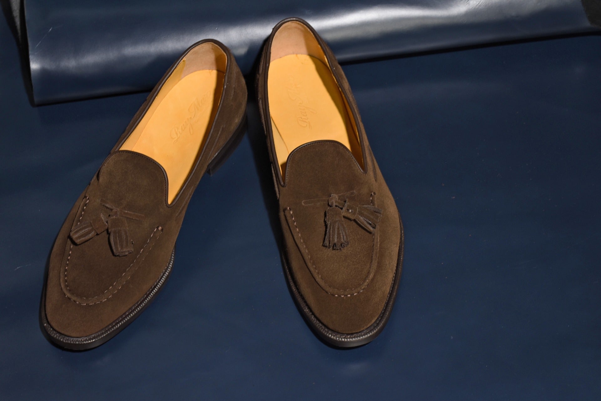 スエード タッセル ローファー ダークブラウン Fran RAYMAR