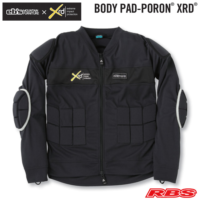 eb's BODY PAD PORON® XRD® エビス ボディパッド ポロン BLACK