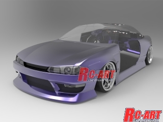 AD017-11]S14シルビア後期 BNSPORTS FULLSET RC-ART