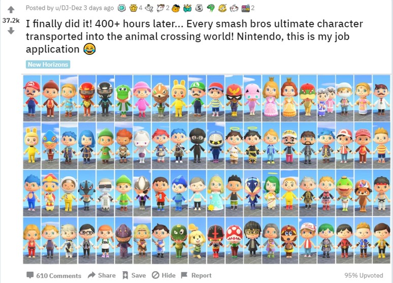 ただただ脱帽 『あつまれ どうぶつの森』で『大乱闘スマッシュ