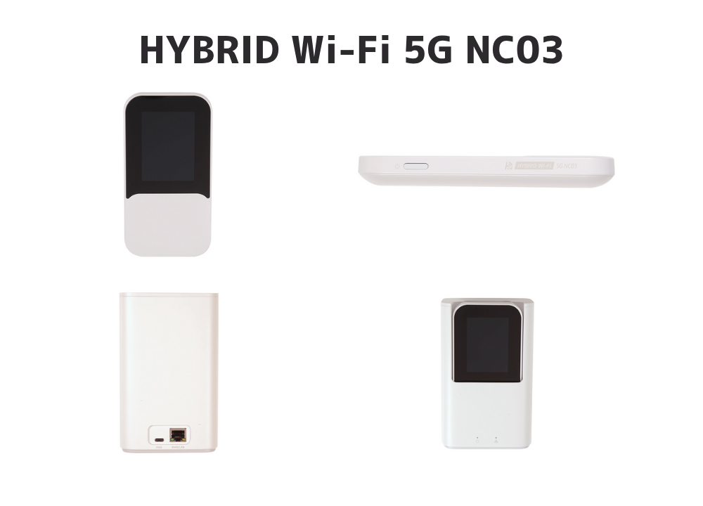 未使用HYBRID Wi-Fi 5G NC03 モバイルルータークレードルセット 未使用