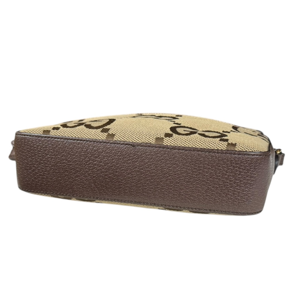 GUCCI グッチ ジャンボGG ショルダーバッグ レザー ベージュ