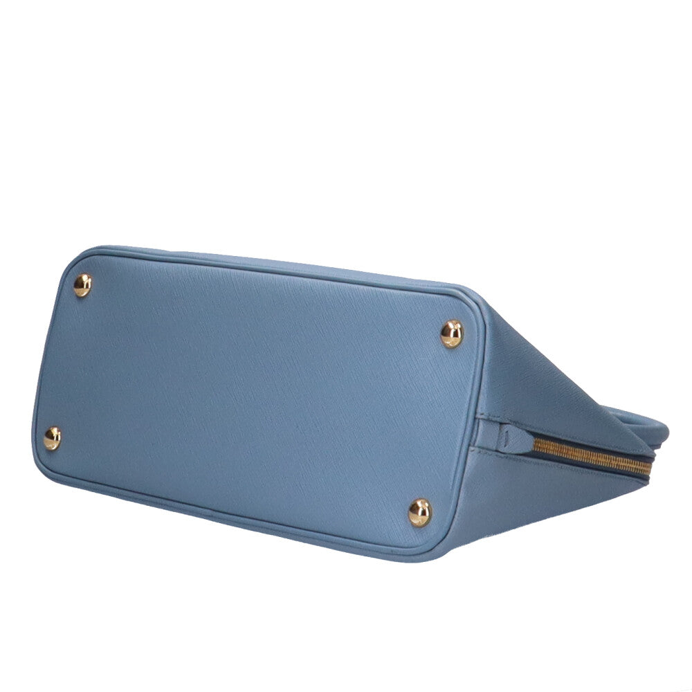 プラダ PRADA サフィアーノ ショルダーバッグ レザー 水色 レディース