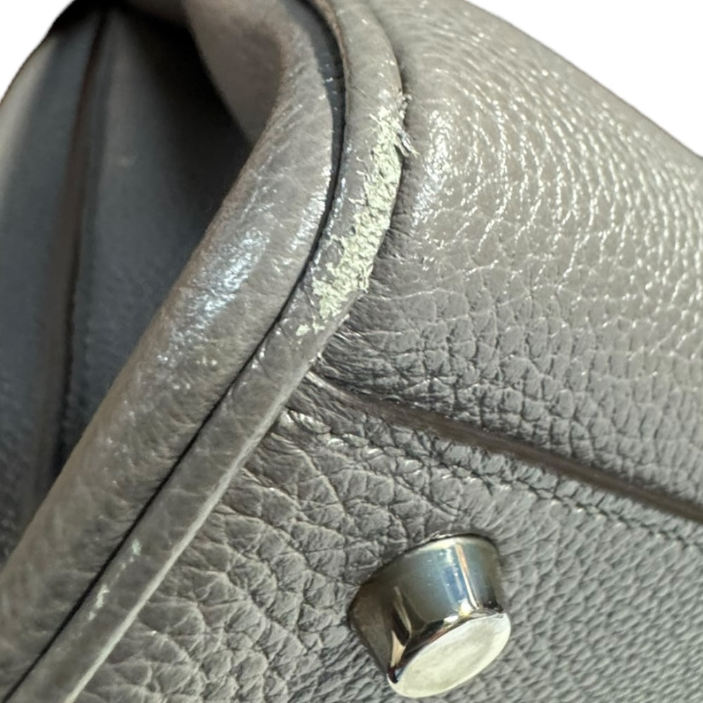 GUCCI グッチ ズゥミ ショルダーバッグ レザー グレー レディース 中古