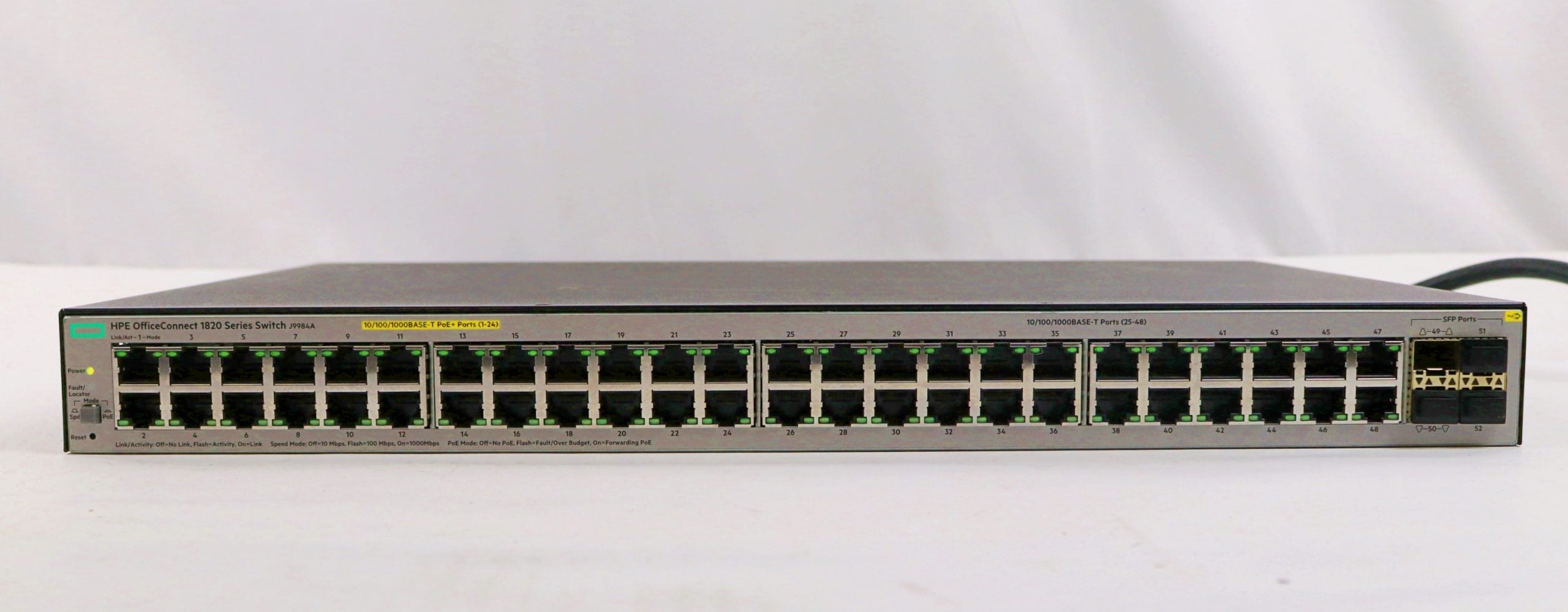 HP J9984A – HPE OfficeConnect 1820-48G PoE+ Switch 48-Port Gigabit