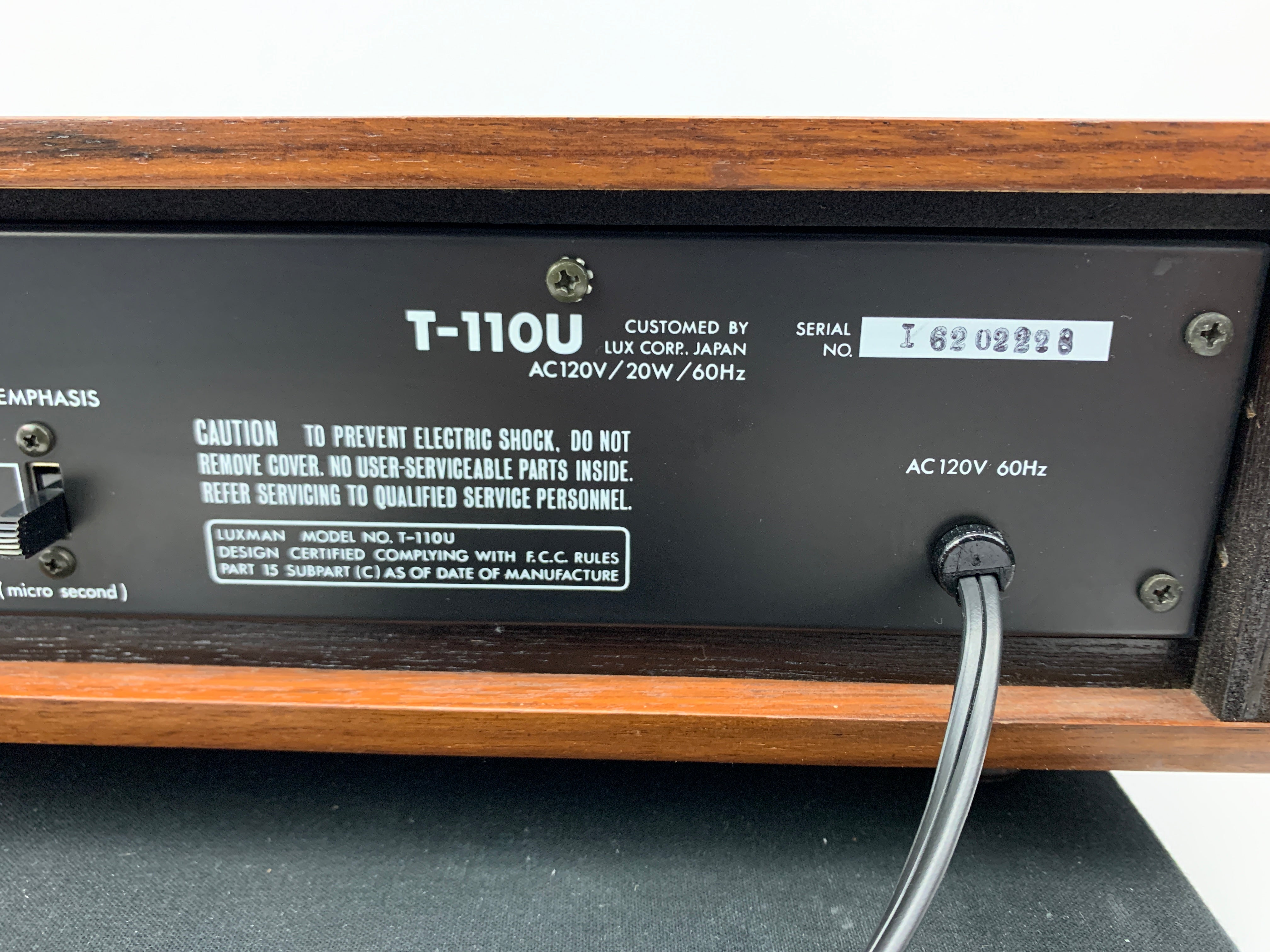 LUXMAN T-110 FM TUNER – Record Mart HiFi