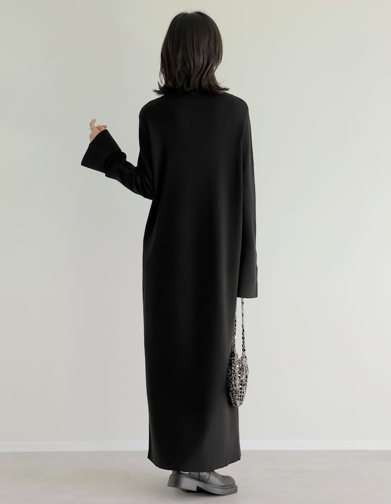 ミラノリブハーフジップニットワンピース - ワンピース通販 | 人気