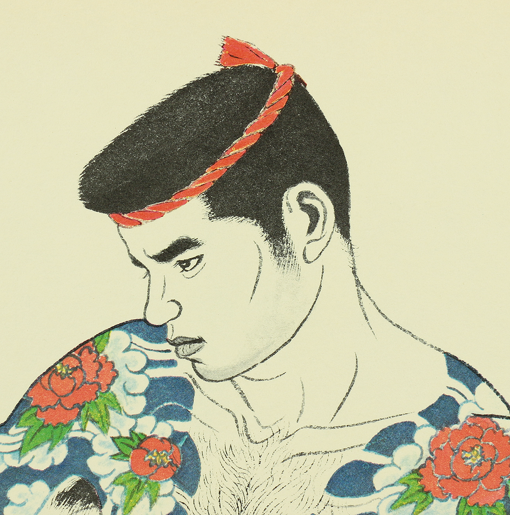 三島剛 GO MISHIMA 若者 伊藤文学 三島剛 若者 直筆画 Mishima Go 薔薇