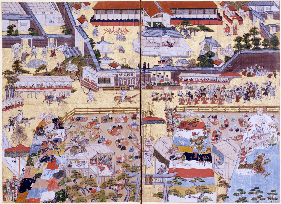 県指定 播磨国総社三ツ山祭礼図屏風 | 兵庫県立歴史博物館:兵庫県教育