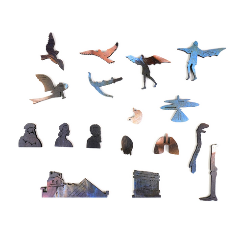 巨匠の破片 ダ・ヴィンチ パズルとフレームのセット – ご褒美パズル