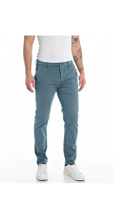 スリムフィットZEUMAR Hyper Chino X.Lite チノパンツ｜REPLAY