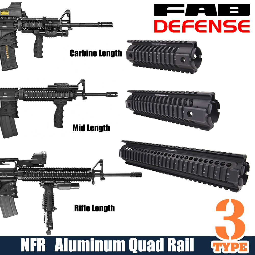 FAB Defense NFR クワッドレールハンドガード M4/M16/AR15用