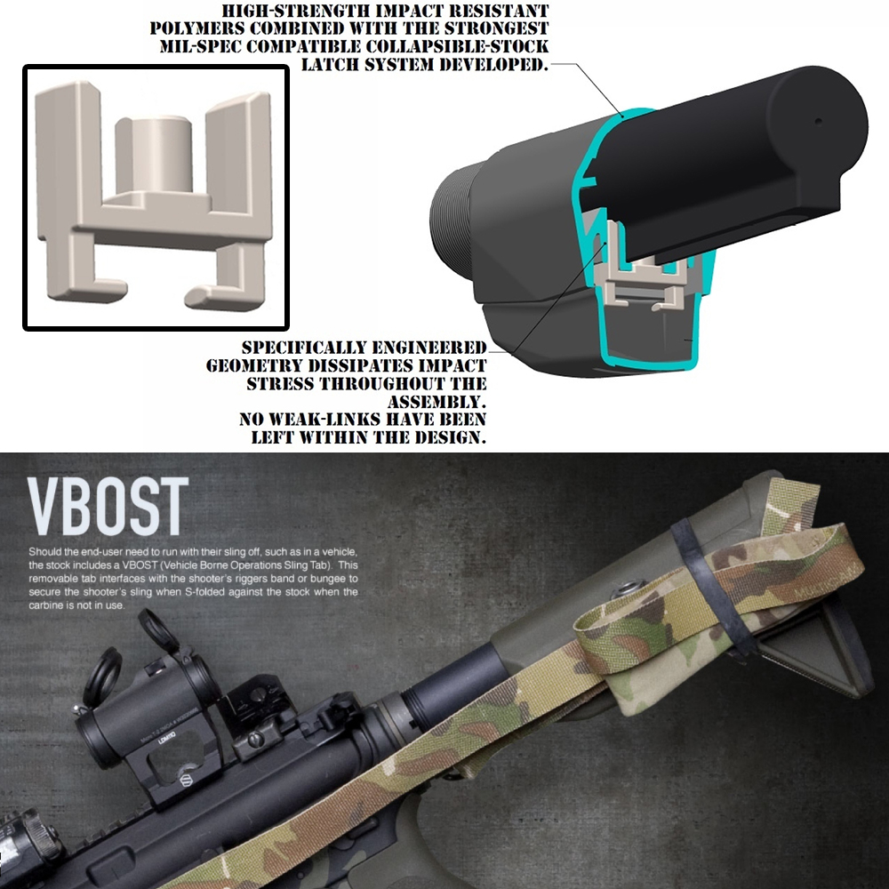 BCM ガンファイターストック GUNFIGHTER Mod.0 M4/AR15用 | ミリタリー