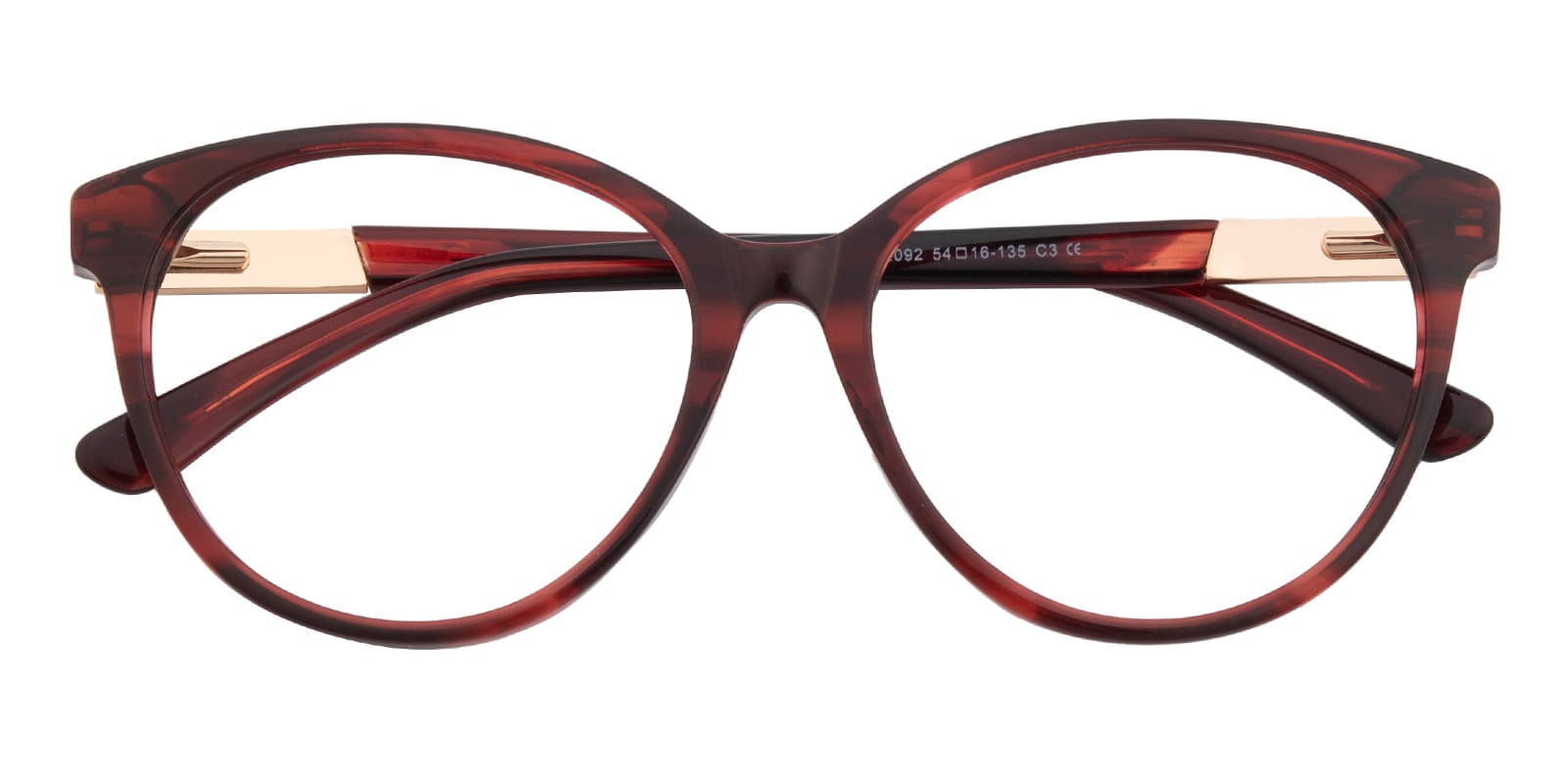 Marquette Oval,Cat Eye Burgundy Sunglasses | GlassesShop