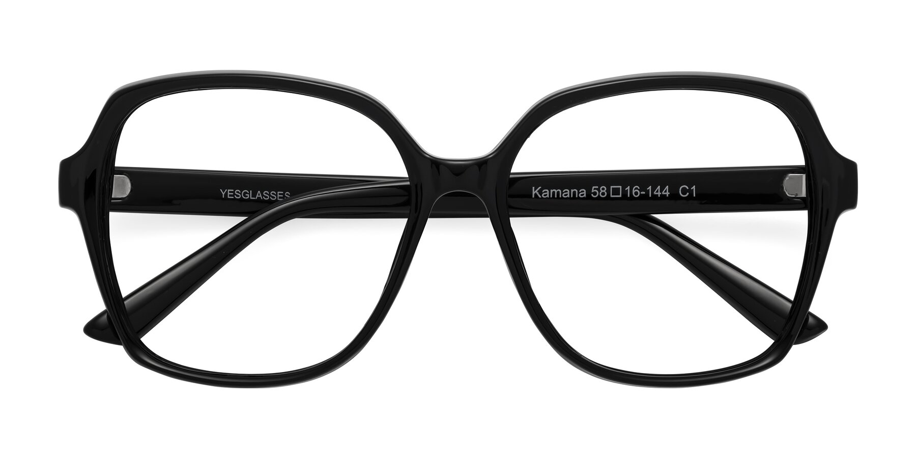 Black Oversized Retro-Vintage Grandpa Eyeglasses - Kamana