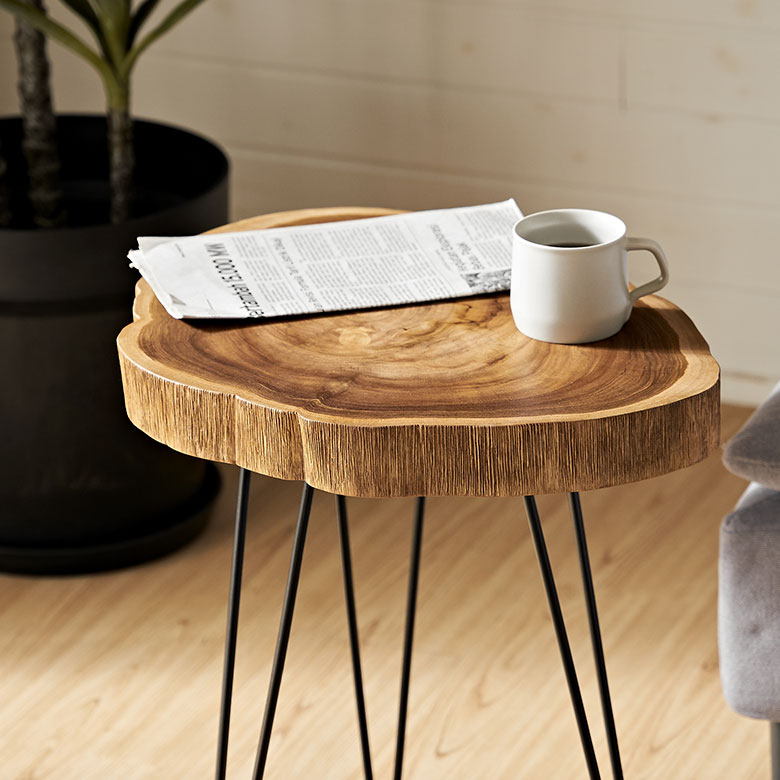 3104 檜 大型 切り株 丸太 テーブル スツール 高さ約42.5cm 3104 檜