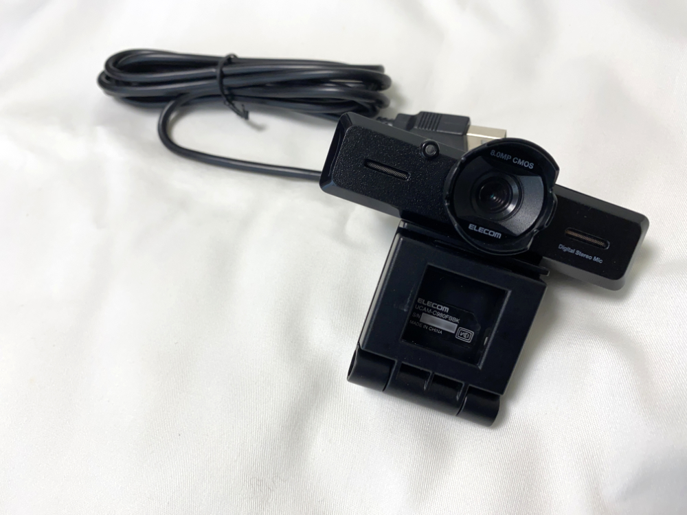 Windows PC用に800万画素のエレコム Webカメラ UCAM-980FBBKを買って
