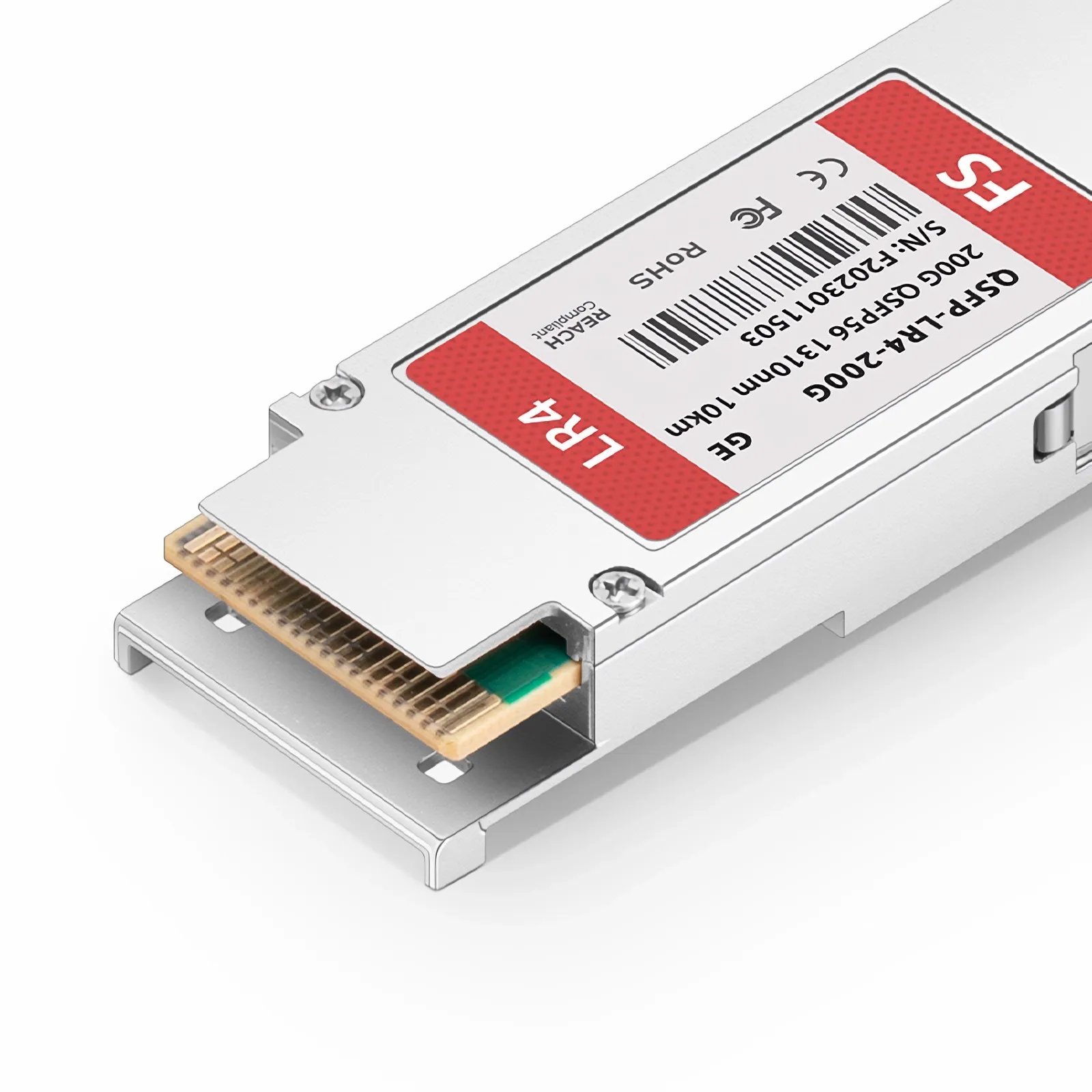 汎用互換 200GBASE-LR4 QSFP56光トランシーバーモジュール(1310nm 10km
