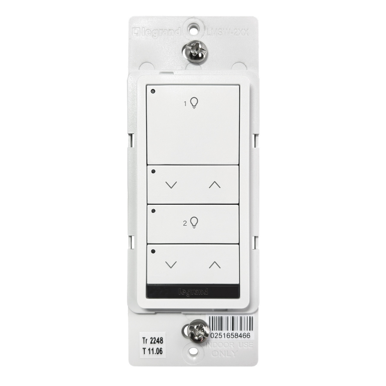 DLM Wired Standard Switch, 2B 2R, White, BAA