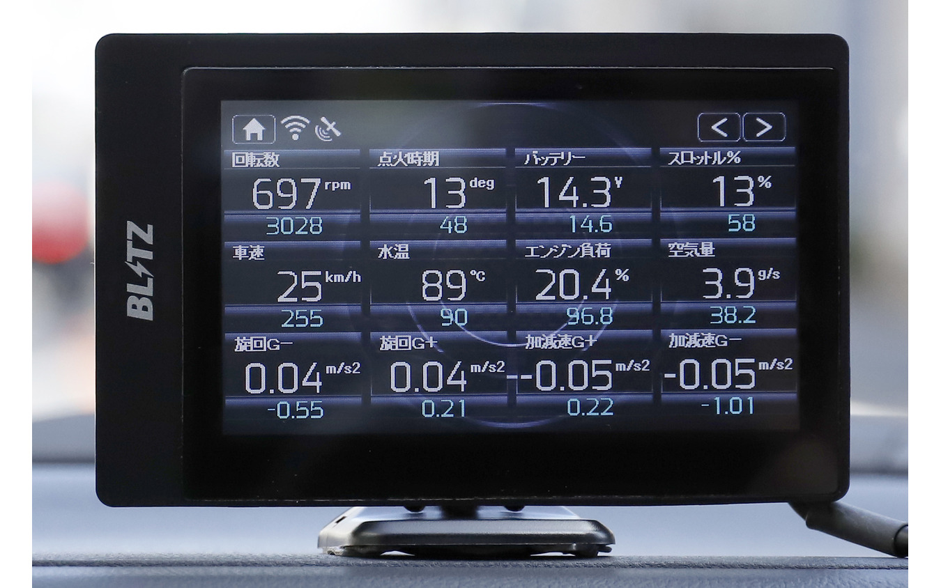 ブリッツから待望の新製品『マルチメーター＆レーダー探知機』のタッチ