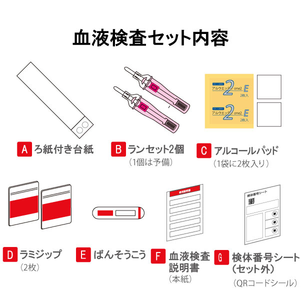 リッチ性病検査キット / 【リッチ潤滑ゼリー7本入りのおまけ付き】8