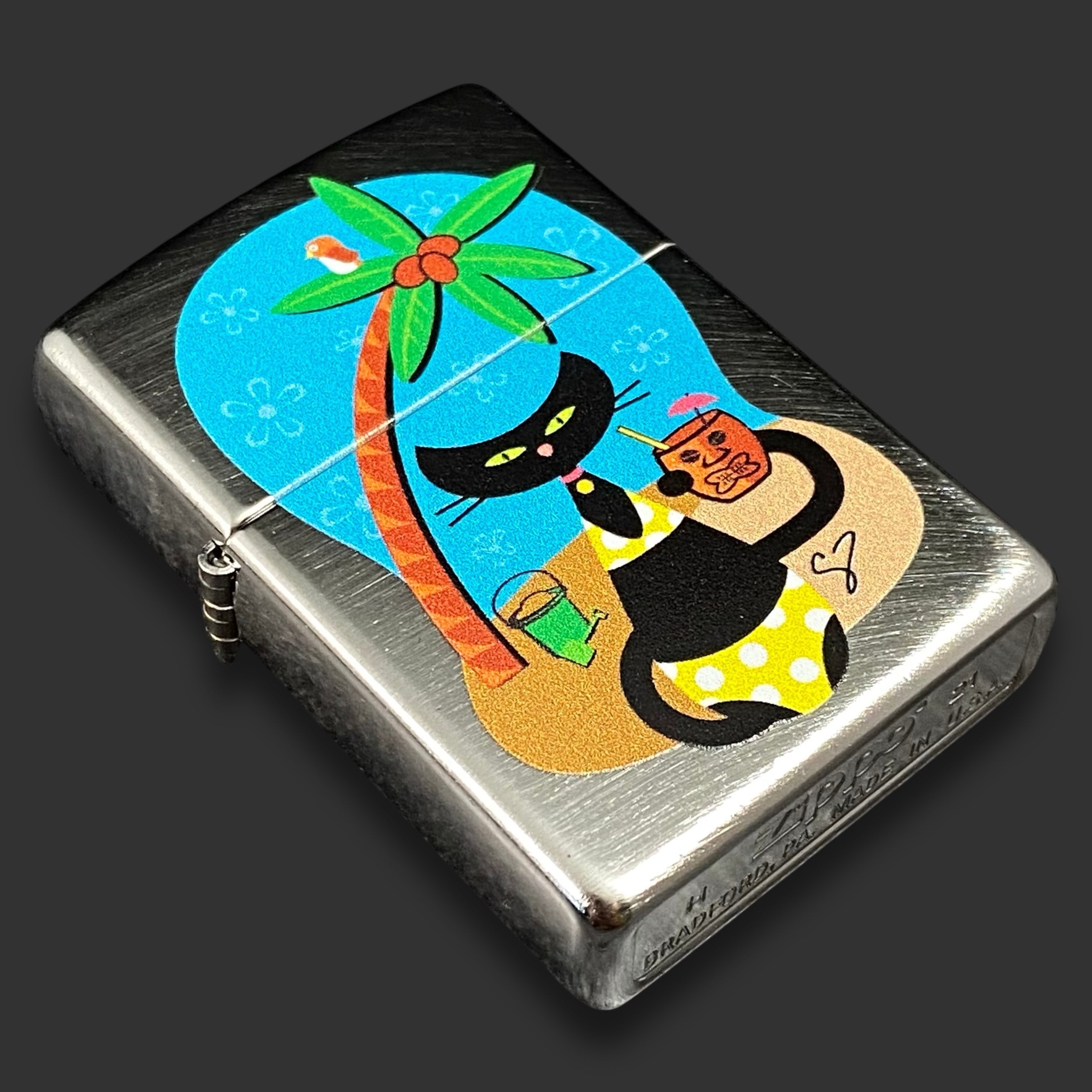Original Riley's 66 Tiki Kitty Zippo Lighter