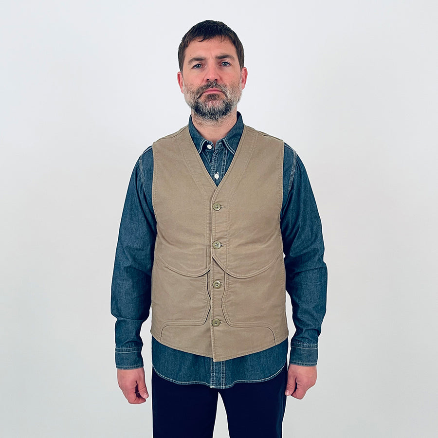 Nigel Cabourn Lybro Green Moleskin Work Vest – Rivet Clothing Store