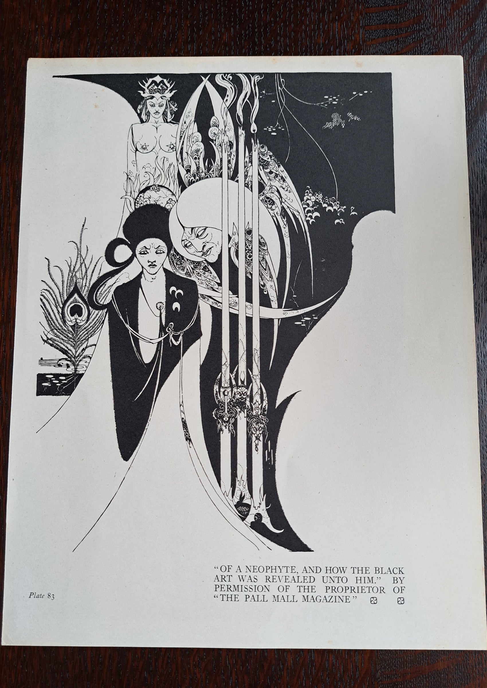 オーブリー・ビアズリー ≪新改宗者≫ 1900年頃 ｜絵画・ライン