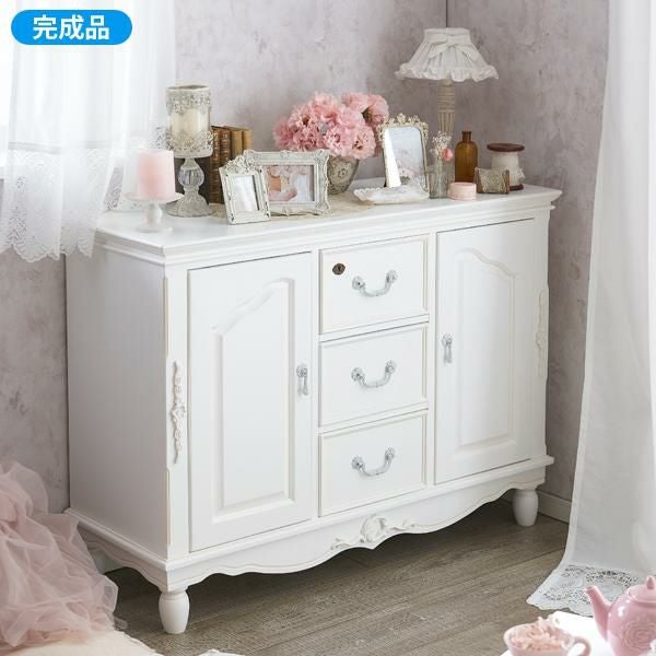 直送】アンティーク風キャビネット/Soleil(ソレイユ)｜かわいいお姫様