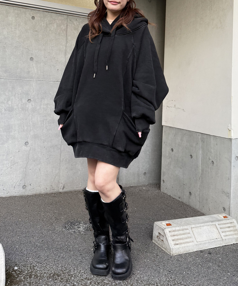 ピグメントドルマンパーカーワンピース｜SPIRALGIRL スパイラルガール