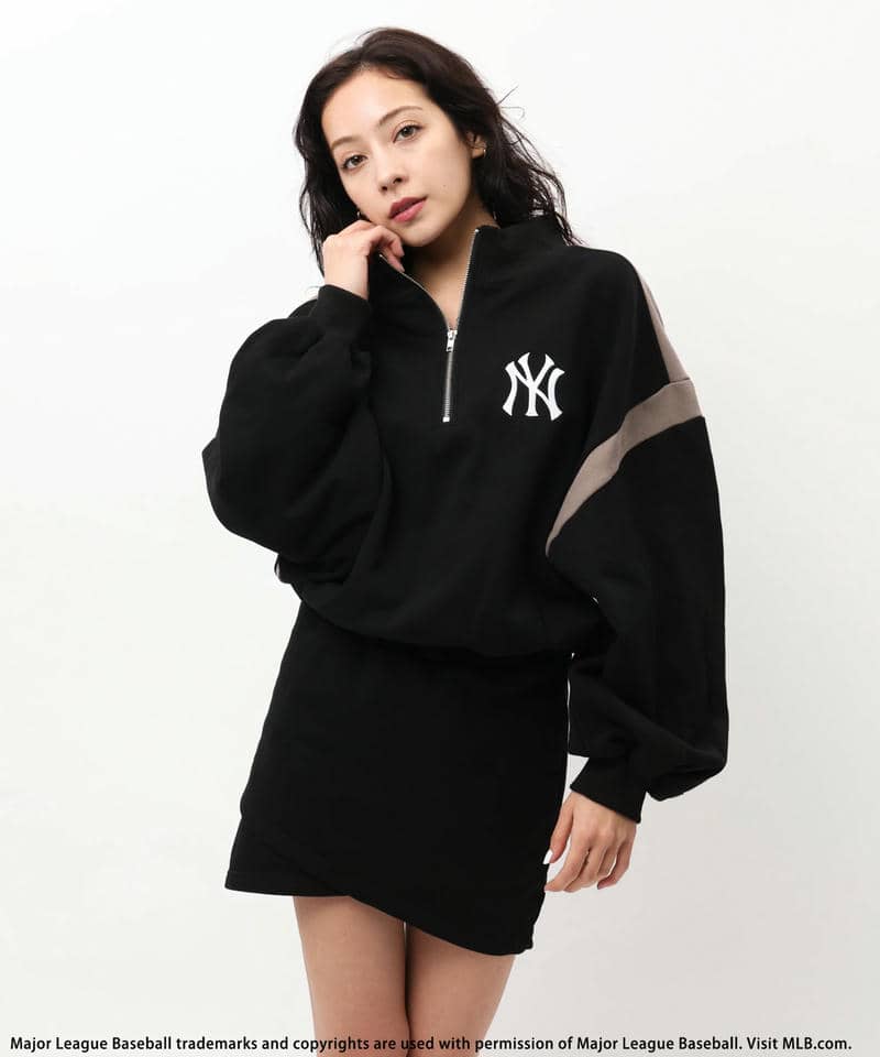 MLB】配色ドルマンハーフZIPワンピース｜BACK TO THE FIELD バック