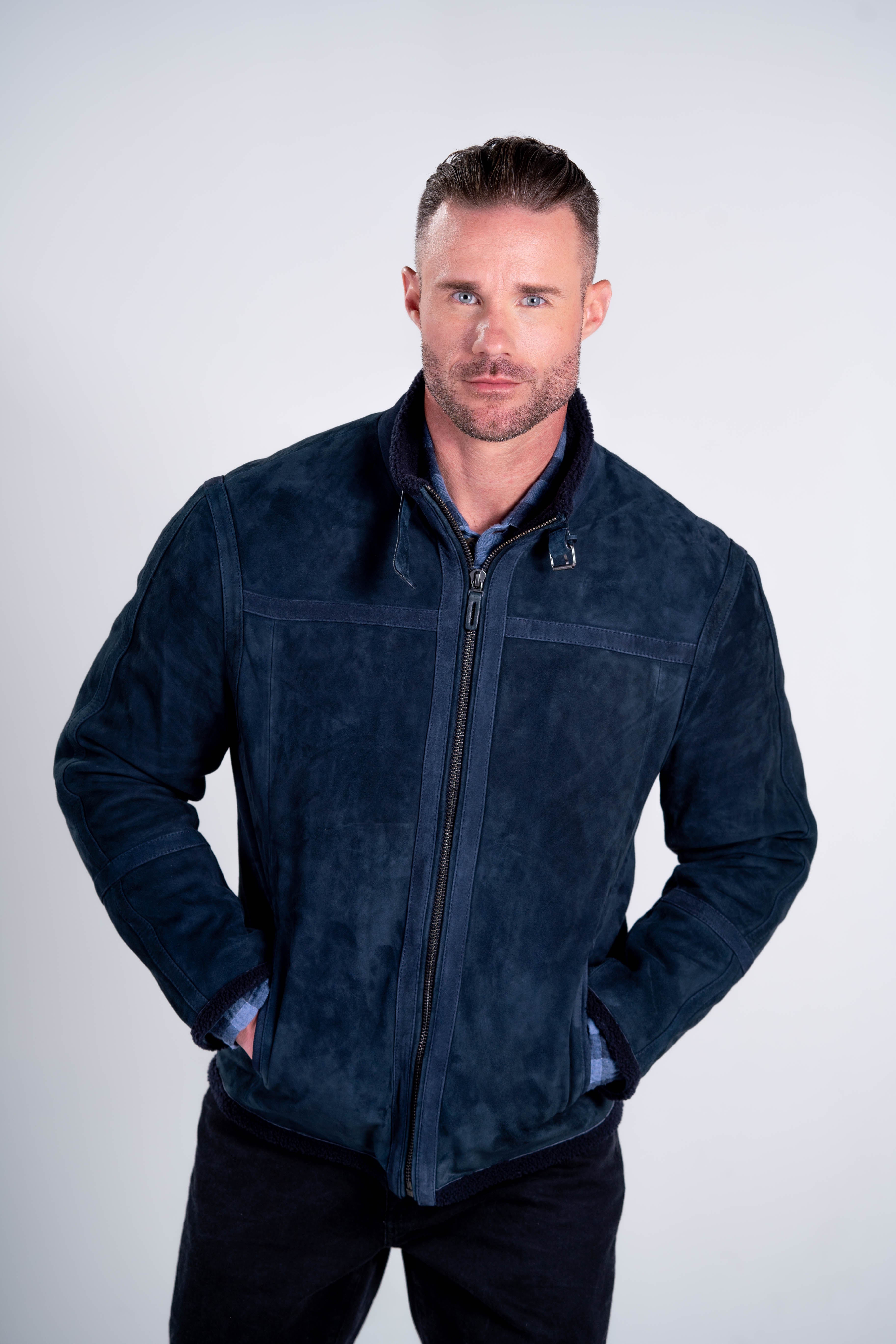 MONTANA - Men's Leather Down filled Jacket | ROBERT COMSTOCK