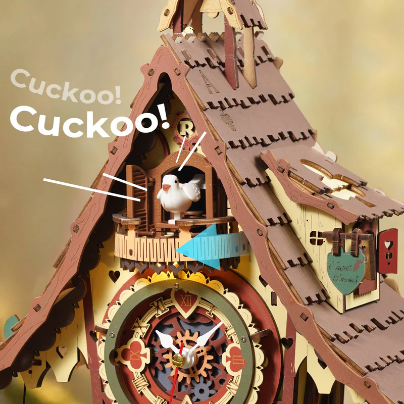 ROKR LC901C Cuckoo Clock Mechanical 3D Wooden Puzzle