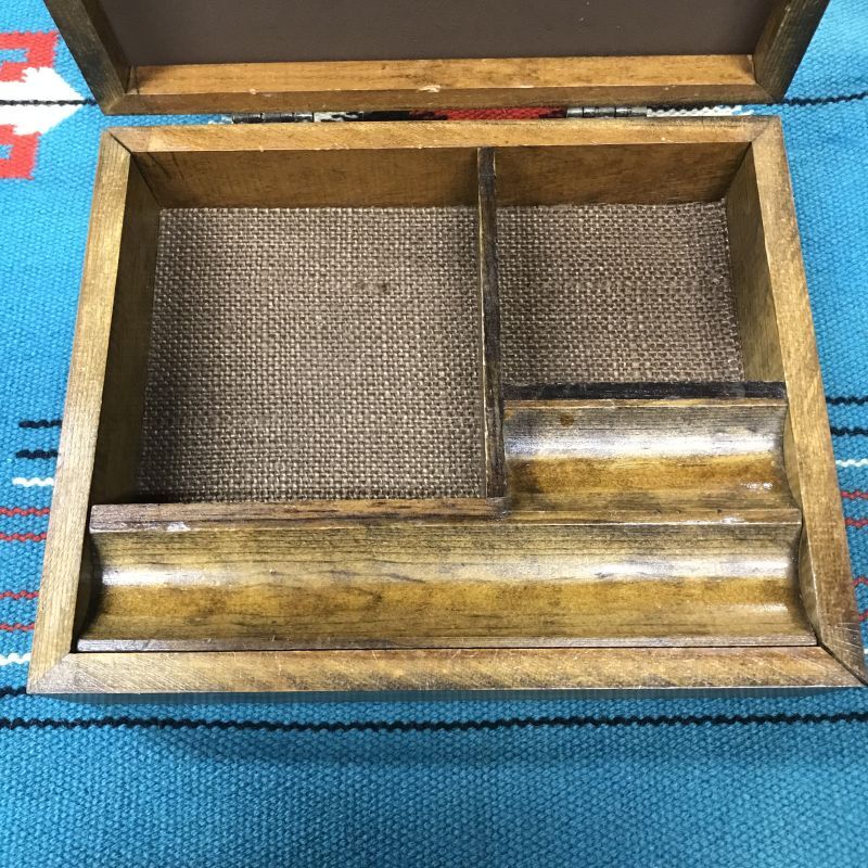 1970'S LEVI STRAUS ＆CO, WOOD FRAMED MIRROR JEWEL BOX ビンテージ