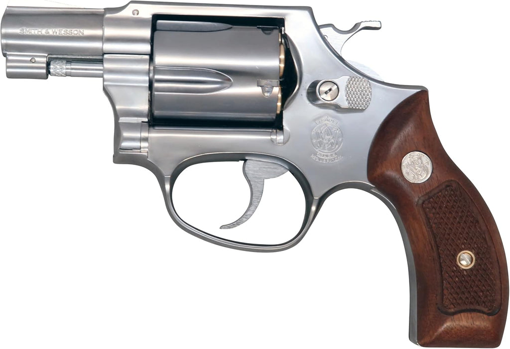 マルシン】S&W M60 2インチ シルバーABS 木製サービスグリップ 6mmBB X