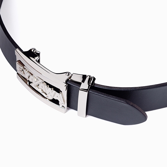 スライドレザーベルト(ロゴ)ブラック｜DIAMOND MOON通信販売｜矢沢永吉