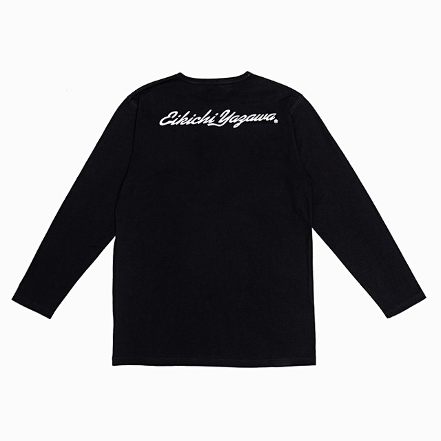 長袖ボタンTシャツ(YAZAWA)ブラック｜DIAMOND MOON通信販売｜矢沢永吉