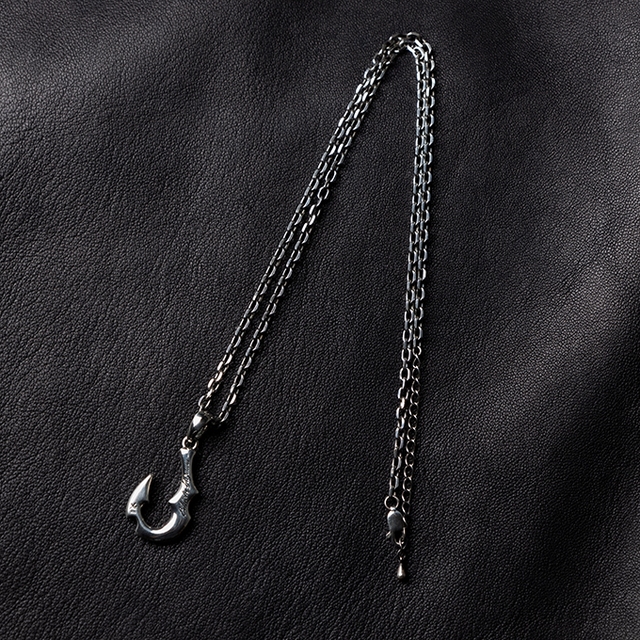 シルバーネックレス(EIKICHI YAZAWA)フィッシュフック｜DIAMOND MOON