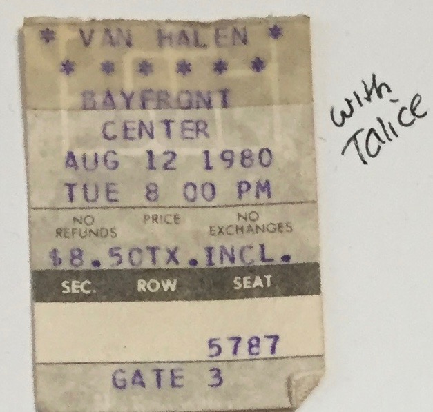 1980-1981 Concert Ticket Stubs | rocksandy.rocks