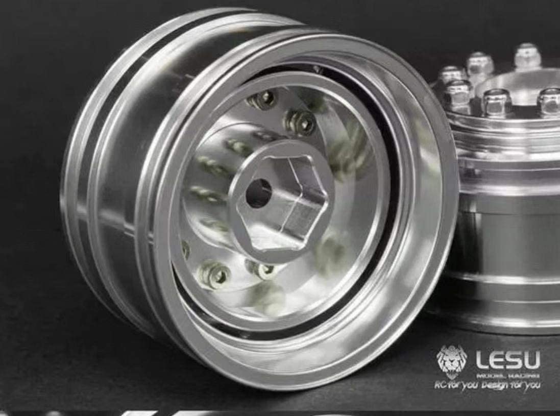 LESU 1/14 トラック・トレーラー タミヤ フロントアルミホイール 10穴
