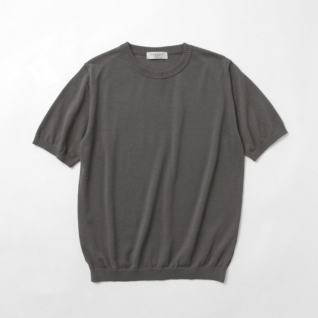 MOONCASTLE（ムーンキャッスル） アイスコットン クルーネック ニットT