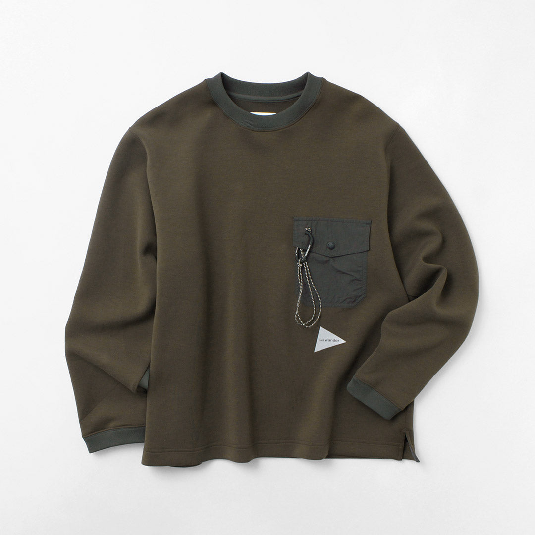 AND WANDER（アンドワンダー） エアリーウォーム プルオーバー