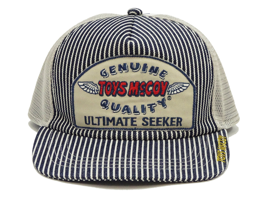 TOYS McCOY Hickory Striped Trucker Hat Men's Casual Embroidered