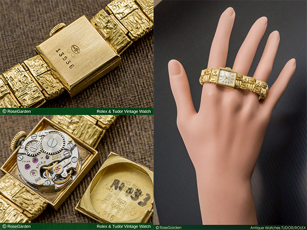 RG-2034 | ロレックス プレシジョン 18KYG プチスクエアケース 手巻き